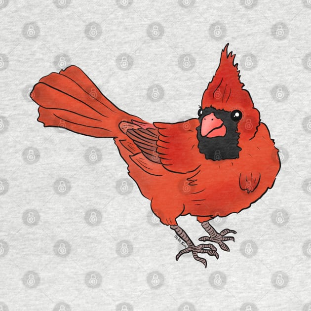 Cute cardinal bird by doodletokki